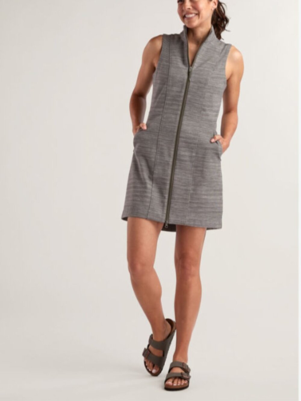 NWT Title Nine Passport Zip Front Dress Convertible Travel Tunic Vest Size Large
